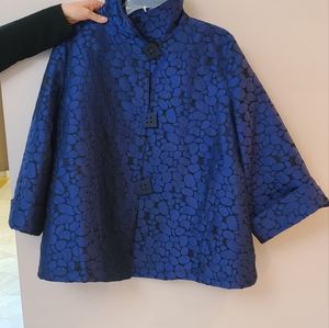 Evening Formal dark blue long sleve top/jacket